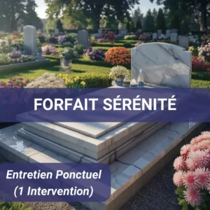 Entretien ponctuel de sépultures et pierres tombales dans les Bouches-du-Rhône et le Vaucluse-Forfait-Sérénité